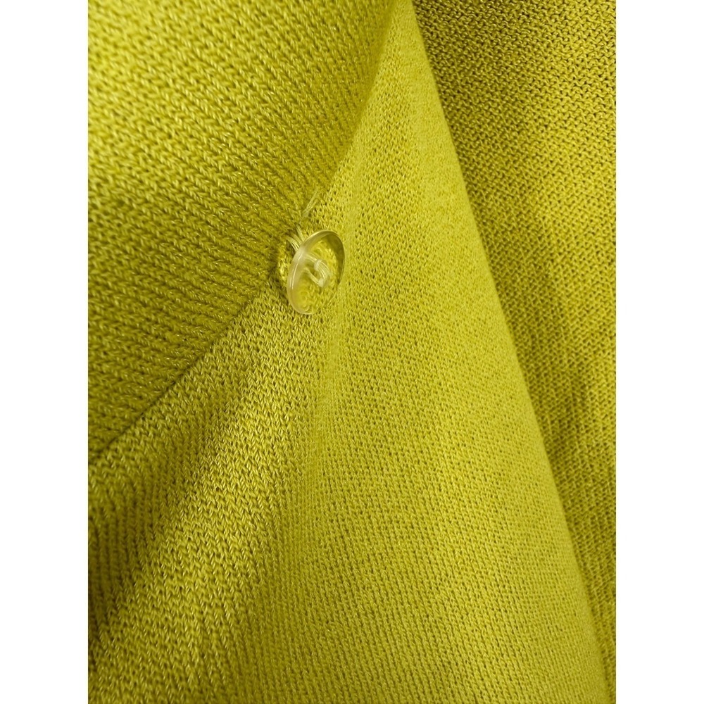 St John Sweater Blazer Women's Size 10 Lime Green Knit Single Button Old Money - Picture 8 of 13